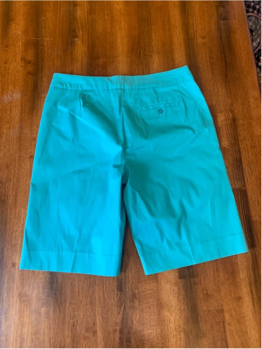Jones New York Shorts 14 Turquoise Like New Stretch Bermuda - Picture 5 of 6